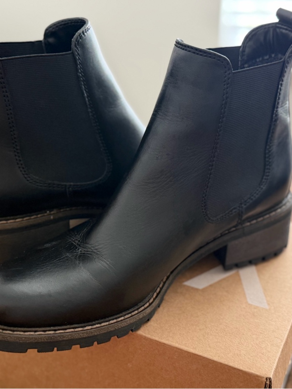 Genuine Leather Chelsea Telluride Clothing Company black ankle boot